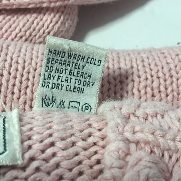 Vintage Women’s Colter Bay Pastel Pink Cotten Blend Sweater Size M EUC - Picture 7 of 7